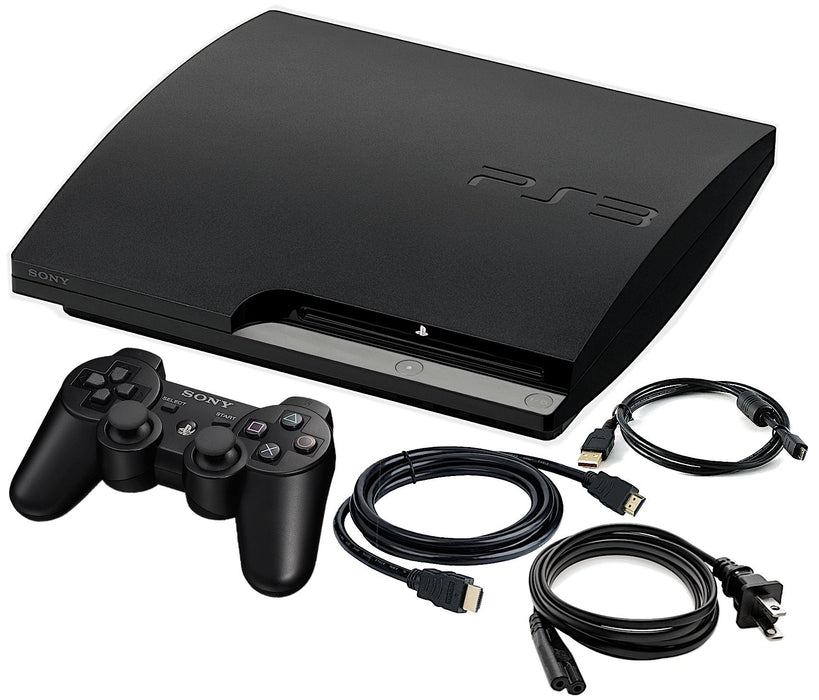 Sony PlayStation 3 PS3 Console Slim 160GB - One Sony Controller (Refurbished - Excellent)