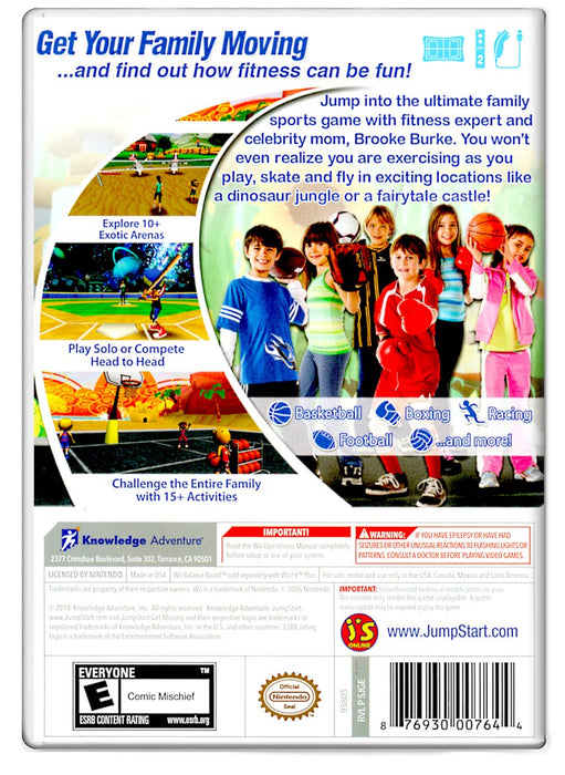 JumpStart Get Moving Family Fitness - Nintendo Wii (Refurbished)