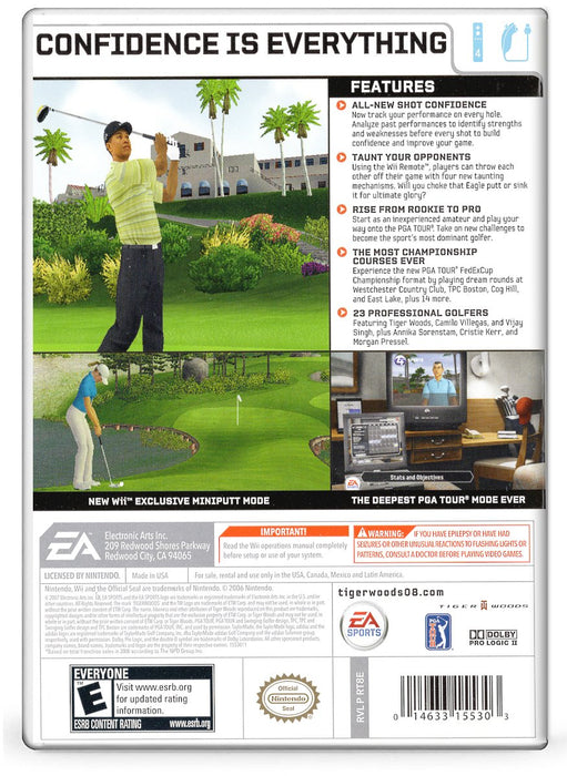 Tiger Woods PGA Tour 08 - Nintendo Wii (Refurbished)