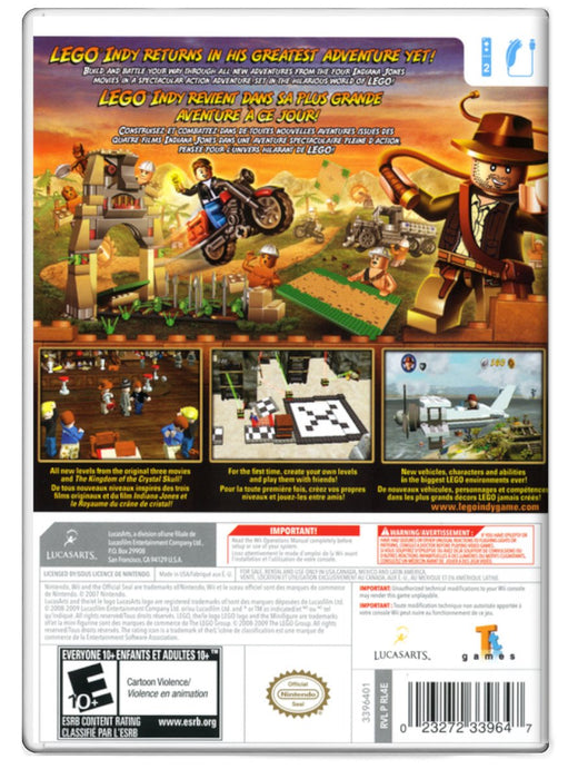 LEGO Indiana Jones 2 The Adventure Continues - Nintendo Wii (Refurbished)