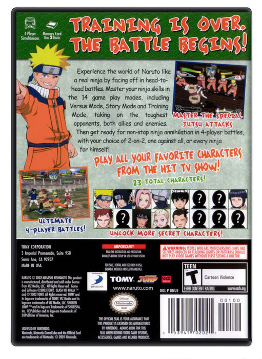 Naruto Clash of Ninja 2 - Nintendo GameCube (Refurbished)
