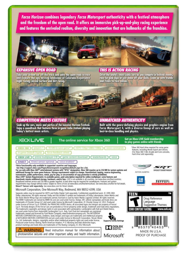 Forza Horizon - Xbox 360 Refurbished)