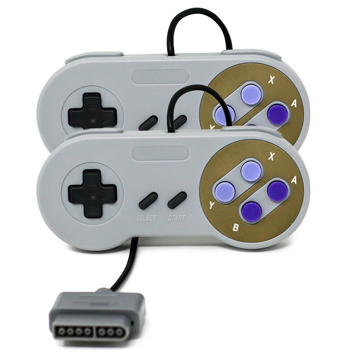 SNES Controller by Voomwa [2 Pack]