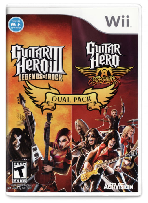 Guitar Hero III and Guitar Hero Aerosmith Dual Pack - Nintendo Wii (Refurbished)