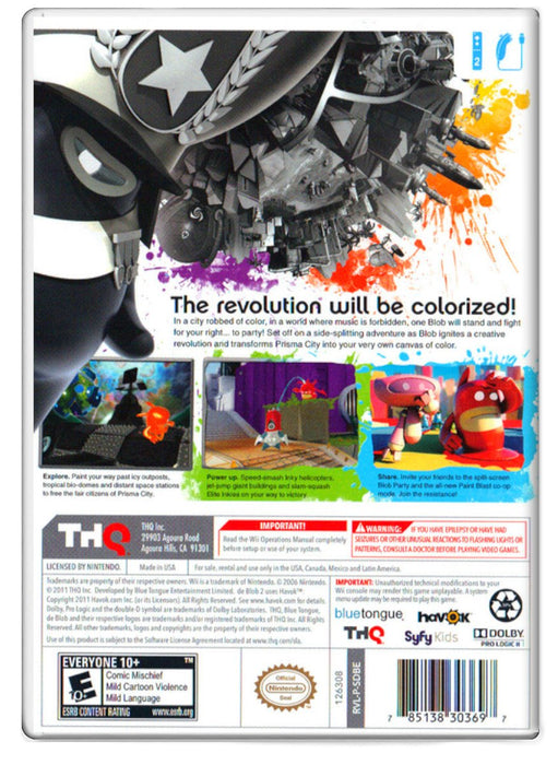De Blob 2 - Nintendo Wii (Refurbished)