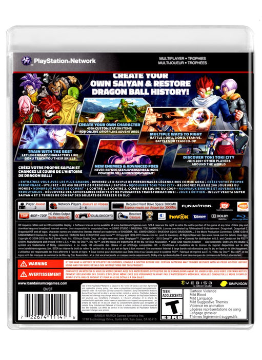 Dragon Ball Xenoverse - PlayStation 3 (Refurbished)