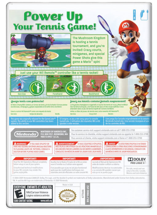 Mario Power Tennis - Nintendo Wii (Refurbished)