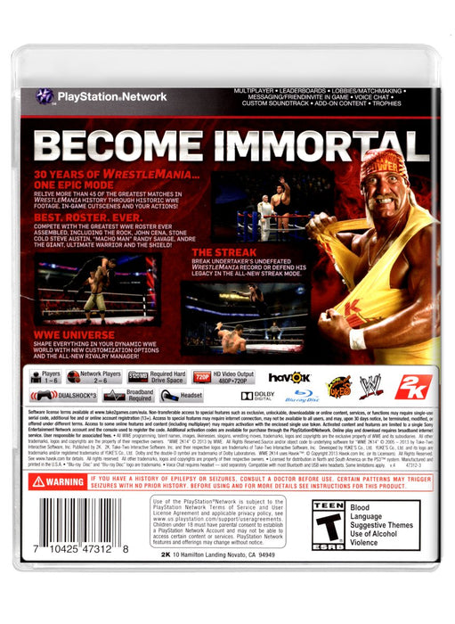 WWE 2K14 - PlayStation 3 (Refurbished)