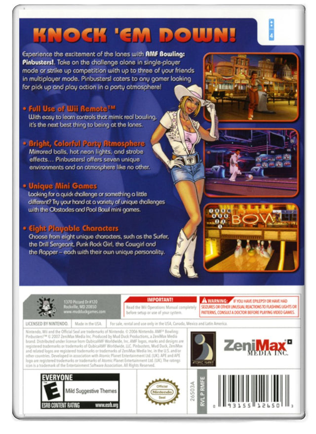 AMF Bowling Pinbusters - Nintendo Wii (Refurbished)