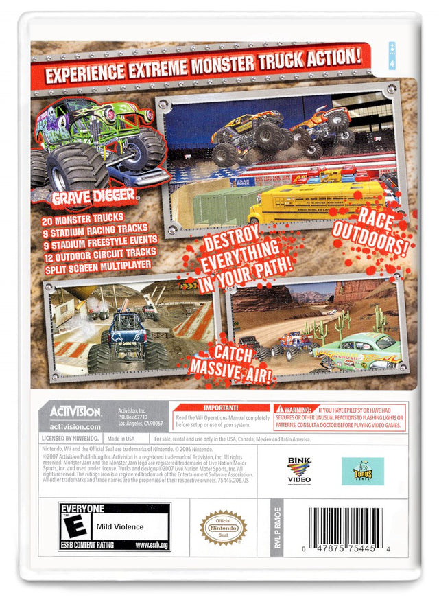 Monster Jam - Nintendo Wii (Refurbished)