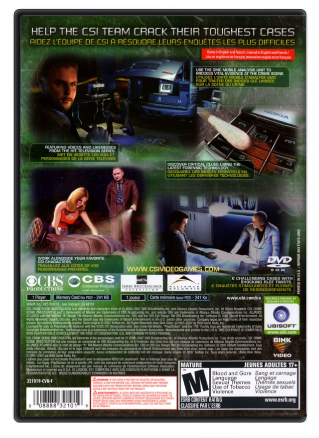 CSI: 3 Dimensions of Murder - PlayStation 2 (Refurbished)