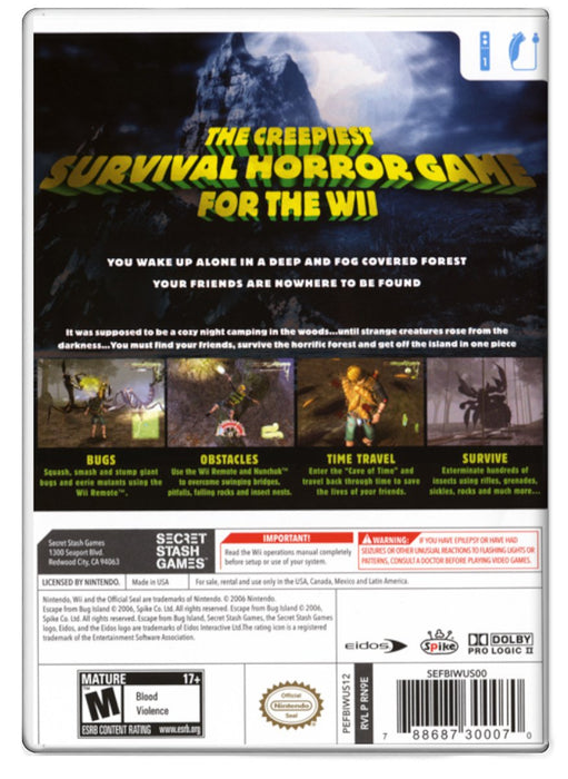 Escape from Bug Island - Nintendo Wii (Refurbished)