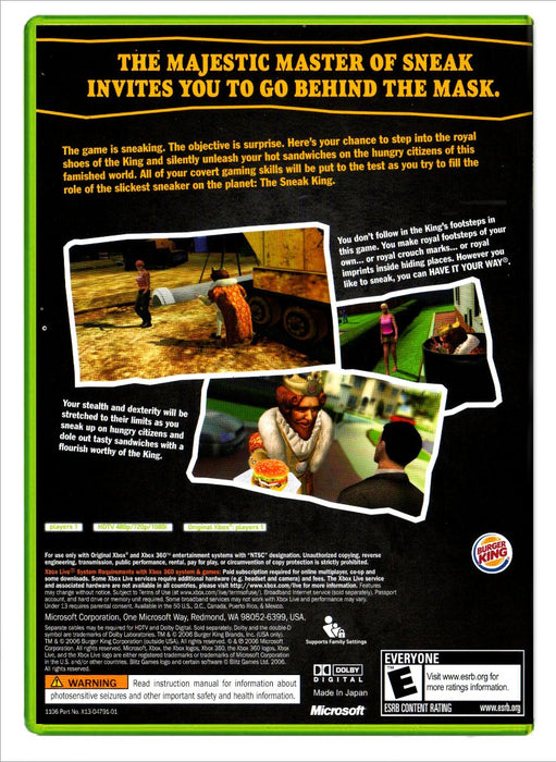 Sneak King - Xbox 360 (Refurbished)