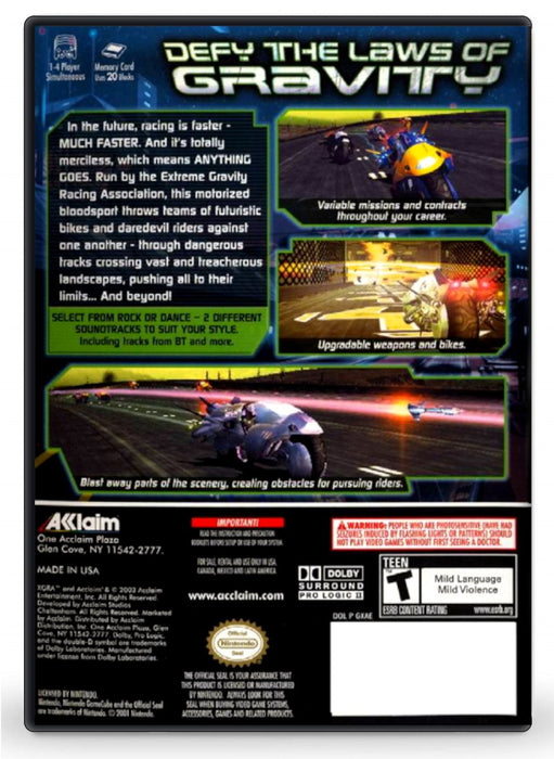 XGRA Extreme-G Racing Association - Nintendo GameCube (Refurbished)