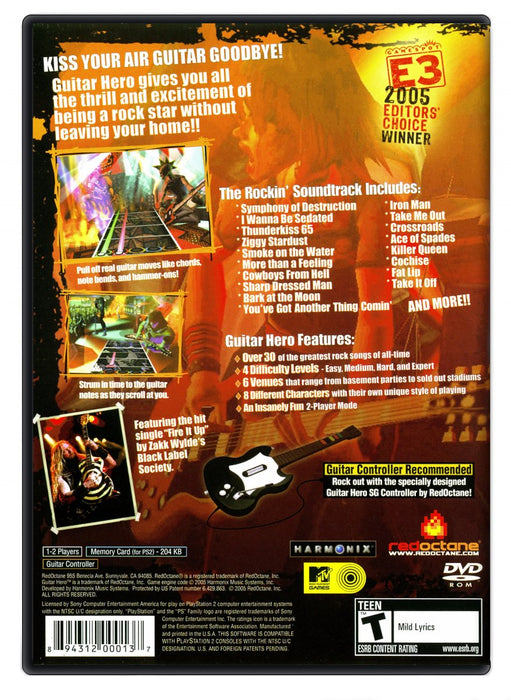 Guitar Hero (Game Only) - PlayStation 2 (Refurbished)