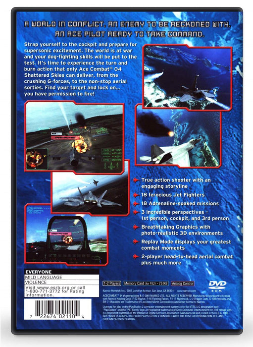 Ace Combat 04: Shattered Skies - PlayStation 2 (Refurbished)