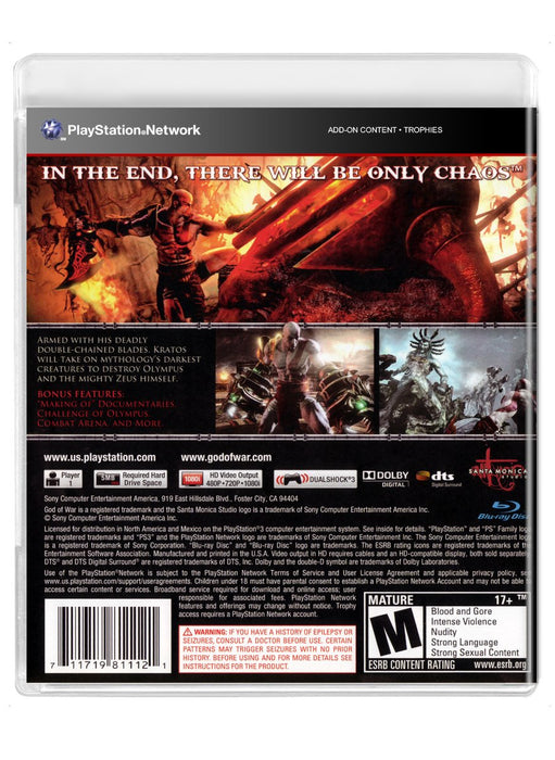 God of War III - PlayStation 3 (Refurbished)