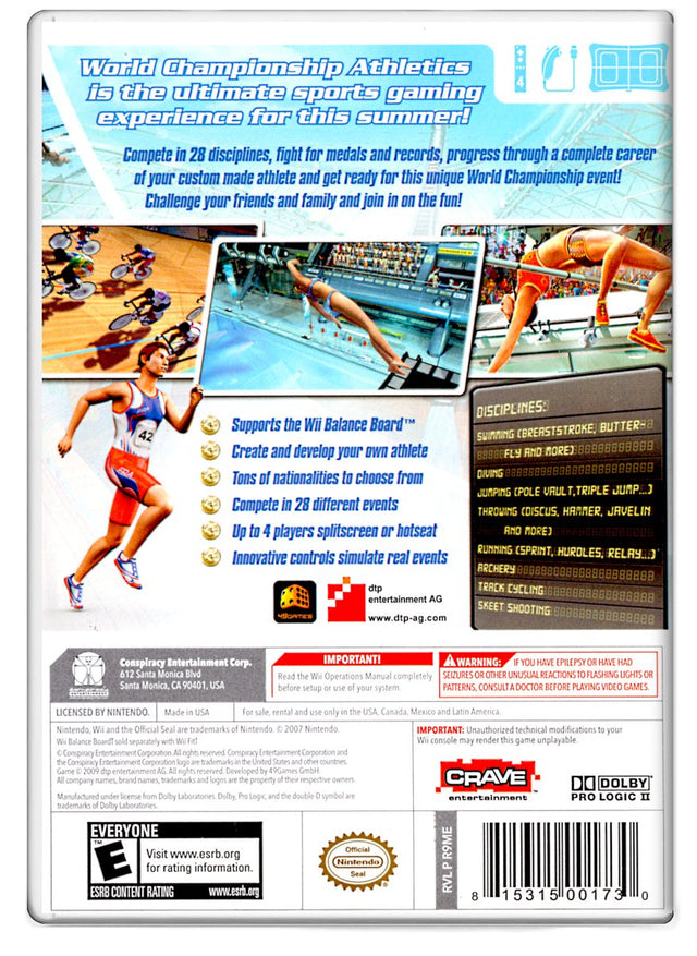 World Championship Athletics - Nintendo Wii (Refurbished)