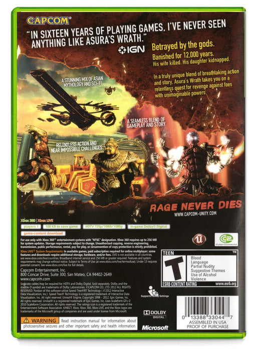 Asuras Wrath - Xbox 360 (Refurbished)