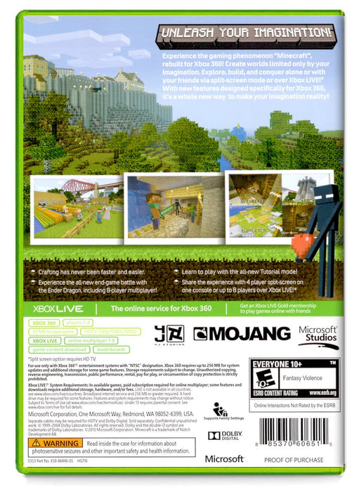 Minecraft - Xbox 360 (Refurbished)