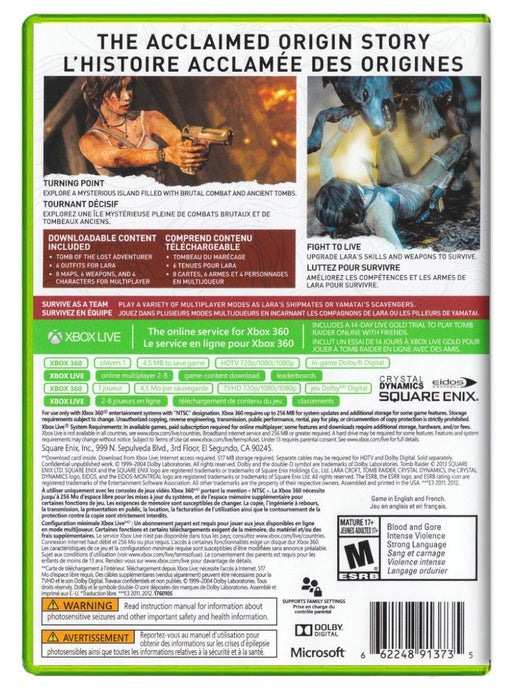Tomb Raider Game of the Year - Xbox 360 (Refurbished)