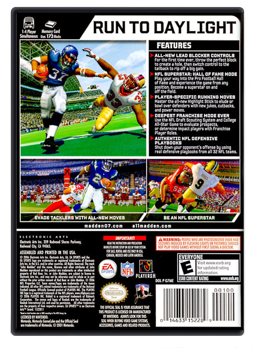 Madden NFL 07 - Nintendo GameCube (Refurbished)