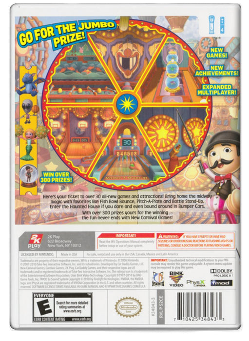 New Carnival Games - Nintendo Wii (Refurbished)