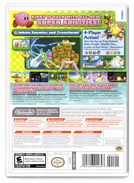Kirbys Return to Dreamland - Nintendo Wii (Refurbished)