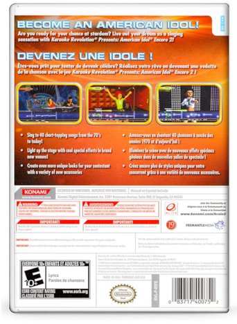 Karaoke Revolution American Idol Encore 2 - Nintendo Wii (Refurbished)