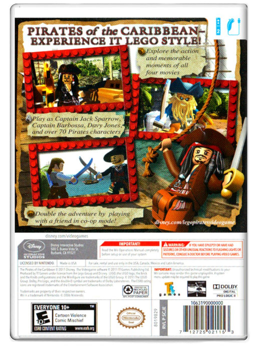 LEGO Pirates of the Caribbean - Nintendo Wii (Refurbished)