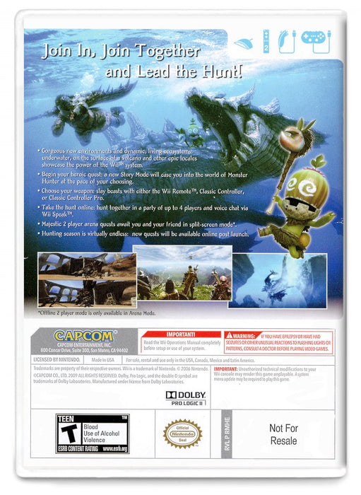 Monster Hunter Tri - Nintendo Wii (Refurbished)