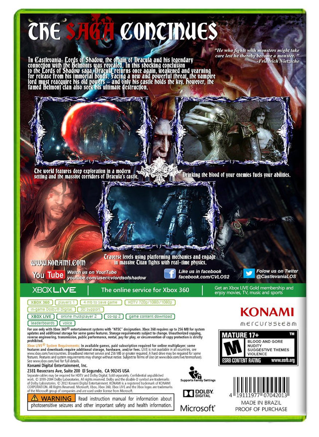 Castlevania Lords of Shadow 2 - Xbox 360 (Refurbished)