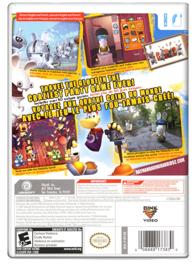 Rayman Raving Rabbids 2 - Nintendo Wii (Refurbished)