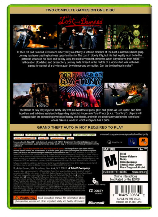 Grand Theft Auto: Episodes from Liberty City - Xbox 360 (Refurbished)