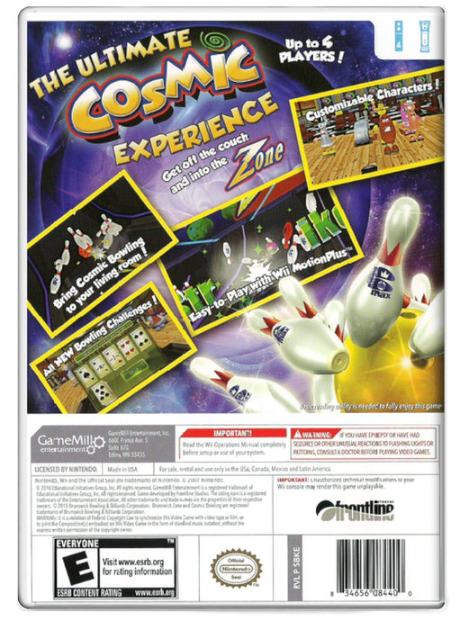 Brunswick Zone Cosmic Bowling - Nintendo Wii (Refurbished)