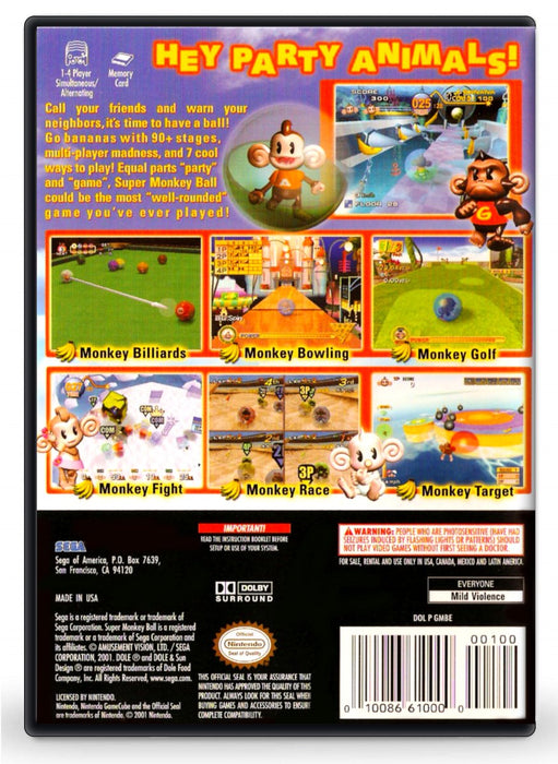 Super Monkey Ball - Nintendo GameCube (Refurbished)