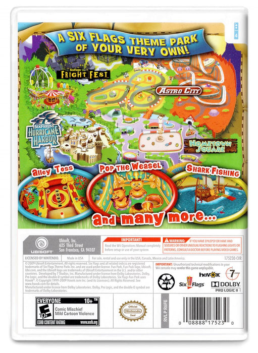 Six Flags Fun Park - Nintendo Wii (Refurbished)