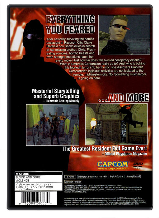 Resident Evil Code Veronica X - PlayStation 2 (Refurbished)