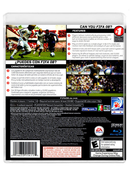 FIFA 08 - PlayStation 3 (Refurbished)