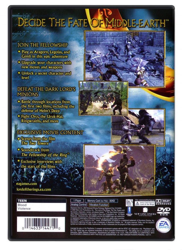 Lord of the Rings The Two Towers - PlayStation 2 (Refurbished)