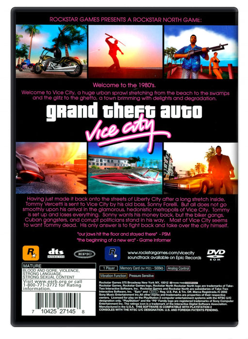 Grand Theft Auto Vice City - PlayStation 2 (Refurbished)
