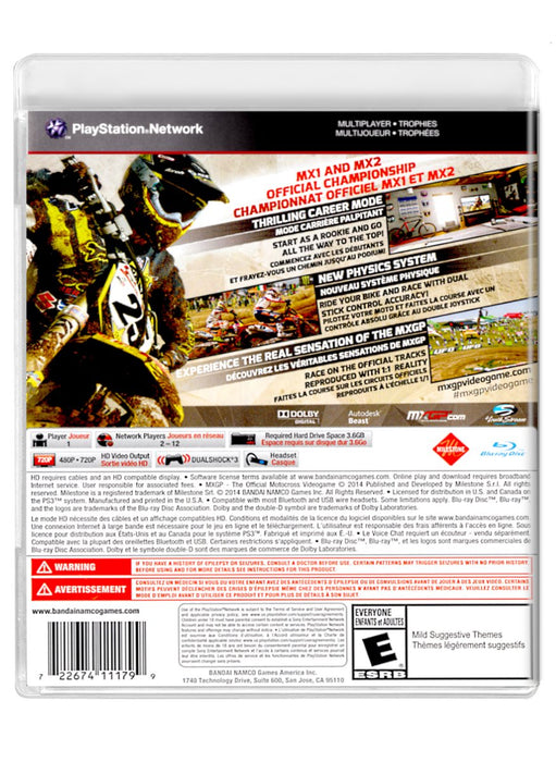 MXGP 14 The Official Motocross Videogame - PlayStation 3 (Refurbished)
