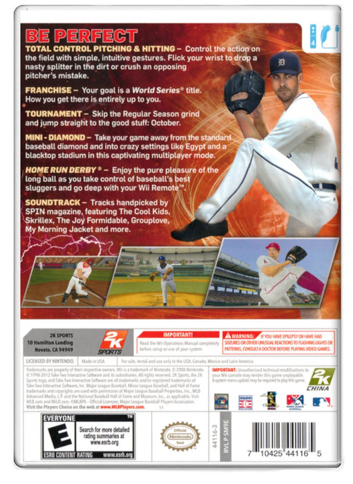 MLB 2K12 Major League Baseball - Nintendo Wii (Refurbished)