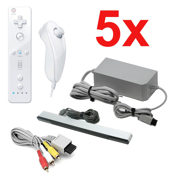 Wii Replacement Accessories Bundle White by Voomwa [100 Pack]