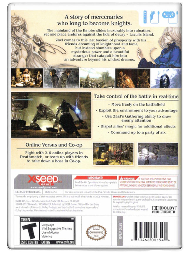 Last Story - Nintendo Wii (Refurbished)