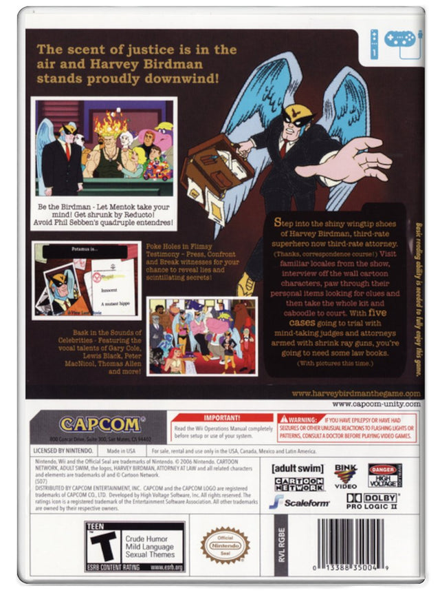 Harvey Birdman Attorney at Law - Nintendo Wii (Refurbished)