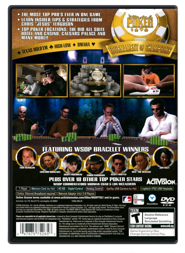 World Series of Poker Tournament - PlayStation 2 (Refurbished)
