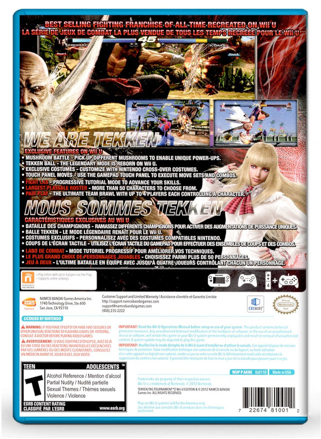 Tekken Tag Tournament 2 - Nintendo Wii U (Refurbished)