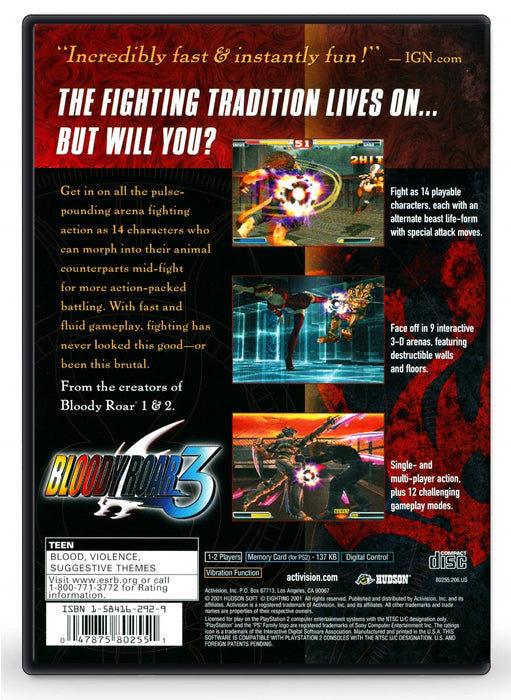 Bloody Roar 3 - PlayStation 3 (Refurbished)
