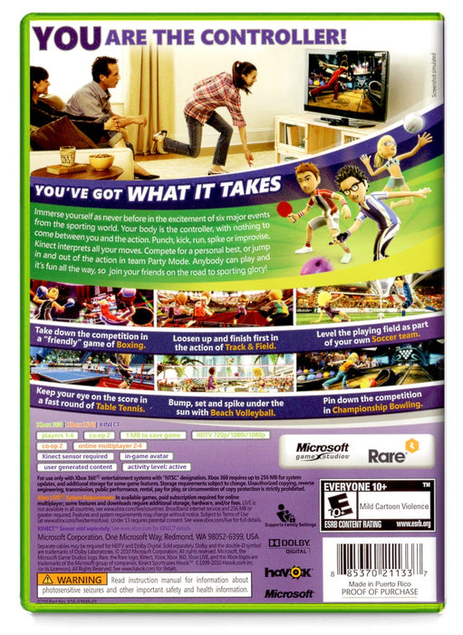 Kinect Sports - Xbox 360 (Refurbished)